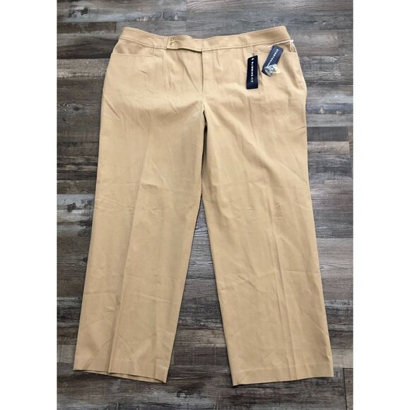 Chaps Womens Size 24 Stretch Khaki Pants New with Tags - Picture 1 of 7
